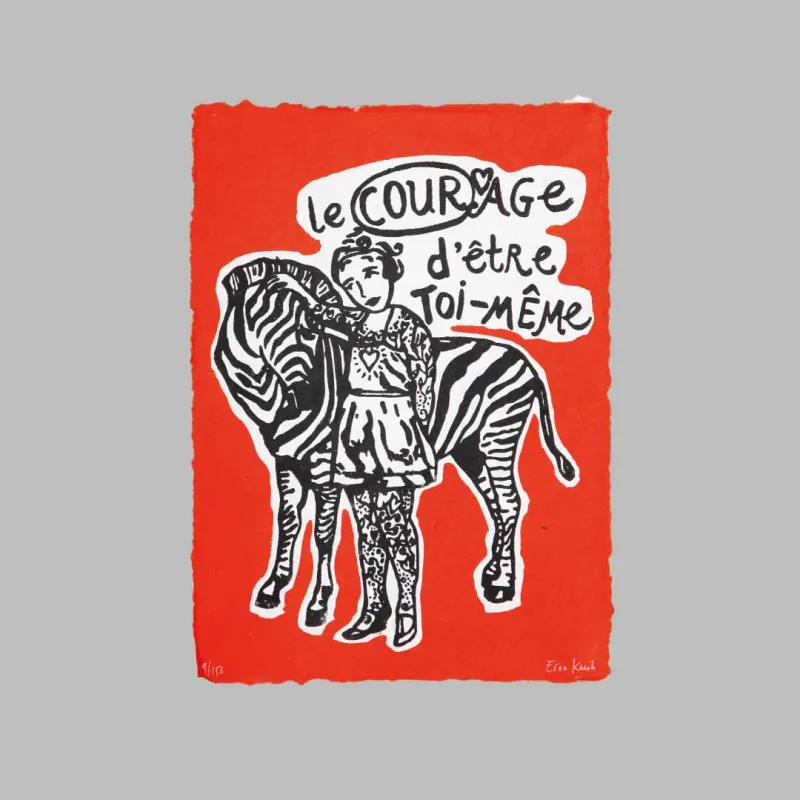 Le courage ( orange and black)