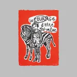 Le courage ( orange and black) - image 1