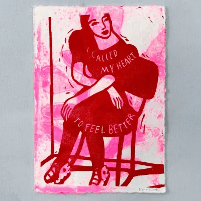 I called my heart to feel better hover